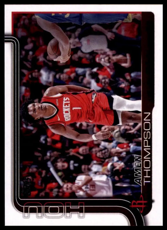 2025-26 Topps Amen Thompson #176 Houston Rockets Basketball Card NBA Sports
