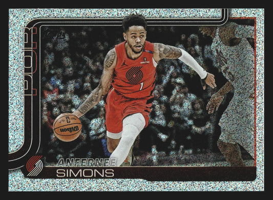 2025-26 Topps Anfernee Simons #123 Sandglitter Portland Trail Blazers - Basketball Card Single