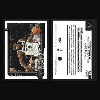 2025-26 Topps Anthony Edwards #108 Minnesota Timberwolves - Basketball Card Single