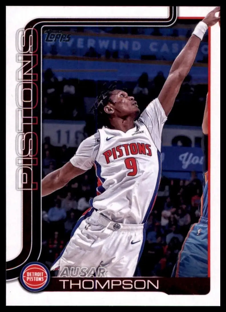 2025-26 Topps Ausar Thompson #44 Detroit Pistons Basketball Card NBA Sports - Basketball Card Single