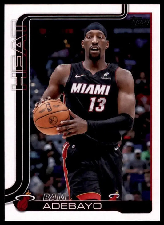 2025-26 Topps Bam Adebayo #75 Miami Heat Basketball Card NBA Sports