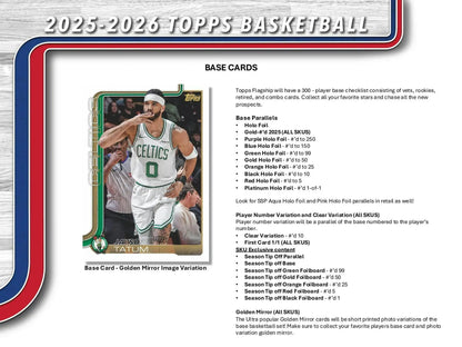 2025-26 Topps Basketball 7-Pack Blaster Box | Columbia Sports Cards - Sports Card Hobby Boxes