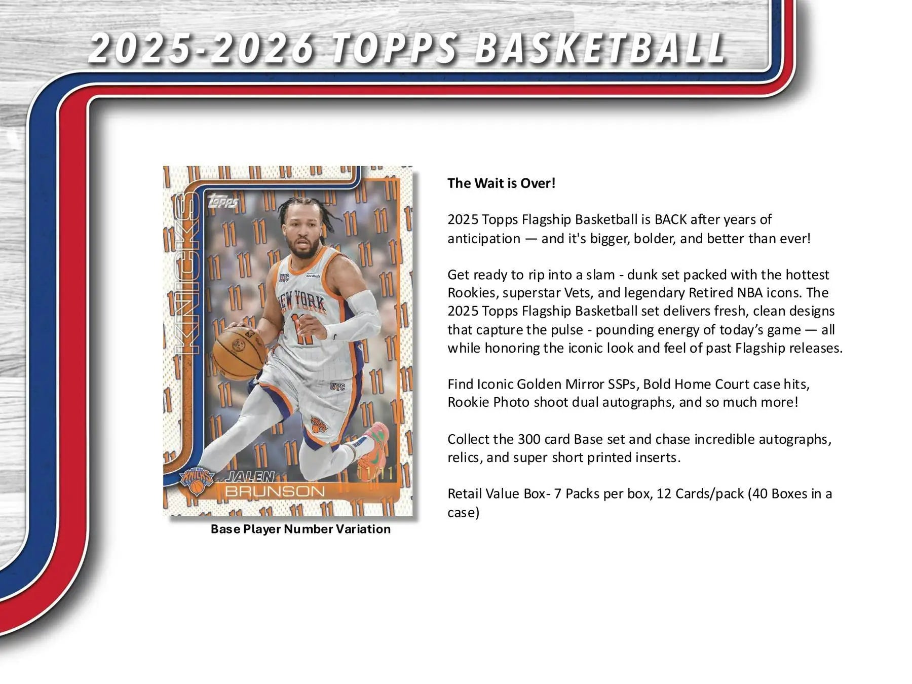 2025-26 Topps Basketball 7-Pack Blaster Box | Columbia Sports Cards - Sports Card Hobby Boxes