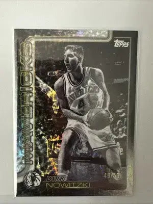 2025-26 Topps Basketball Dirk Nowitzki Blackout 49/50 SSP #252 Mavericks - Basketball Card Single