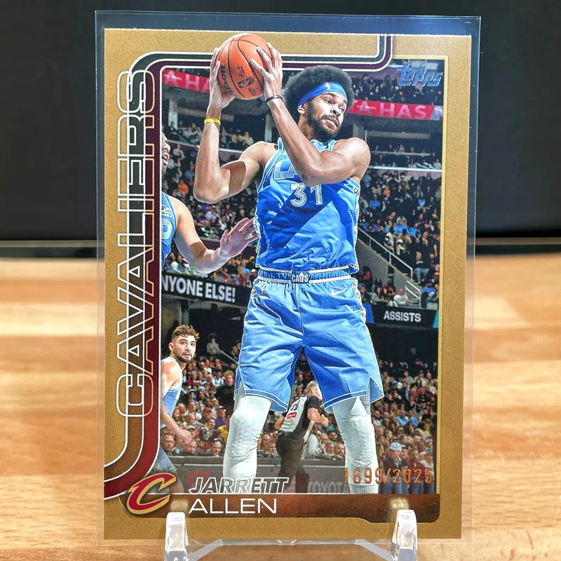 2025-26 Topps Basketball Jarrett Allen Gold /2025 Cleveland Cavaliers - Basketball Card Single