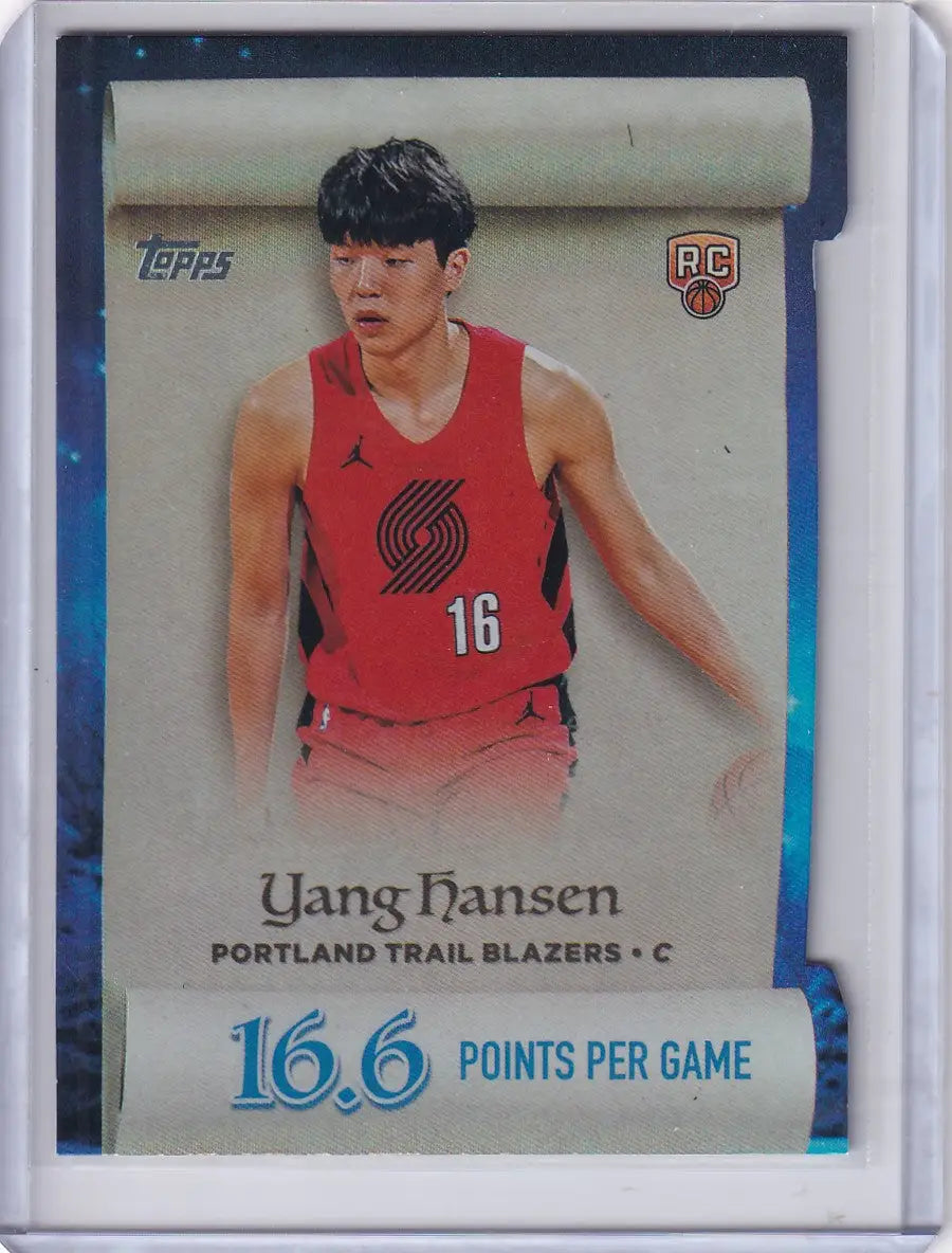 2025-26 Topps Basketball Making the List #ML-16 Yang Hansen - Trail Blazers - Basketball Card Single