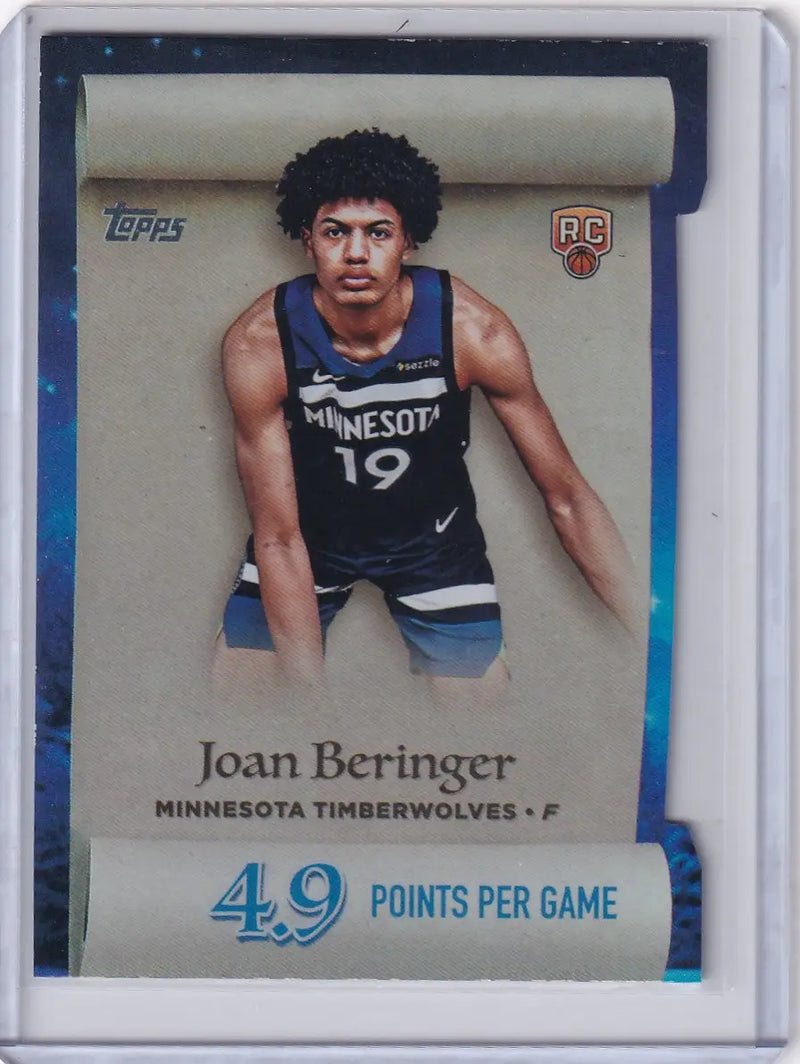 2025-26 Topps Basketball Making the List #ML-17 Joan Beringer - Timberwolves - Basketball Card Single