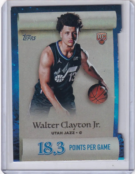 2025-26 Topps Basketball Making the List #ML-18 Walter Clayton Jr. - Utah Jazz - Basketball Card Single