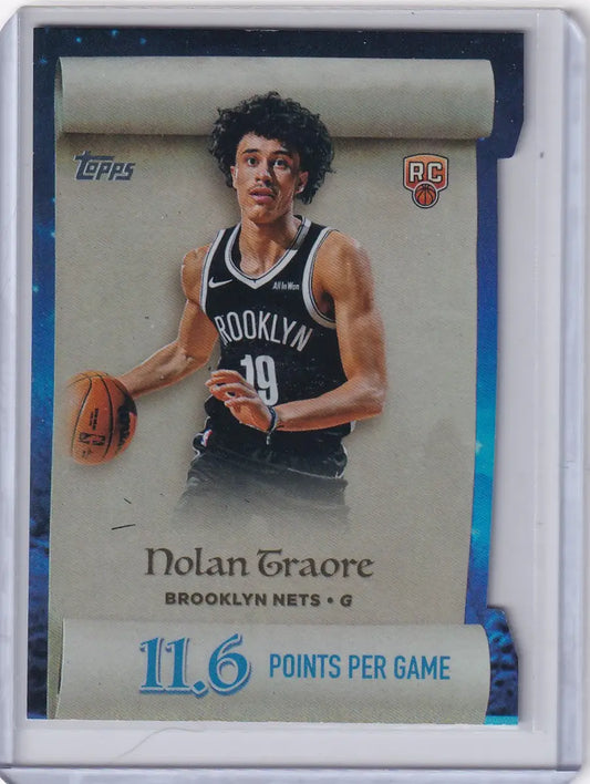 2025-26 Topps Basketball Making the List #ML-19 Nolan Traore - Brooklyn Nets - Basketball Card Single
