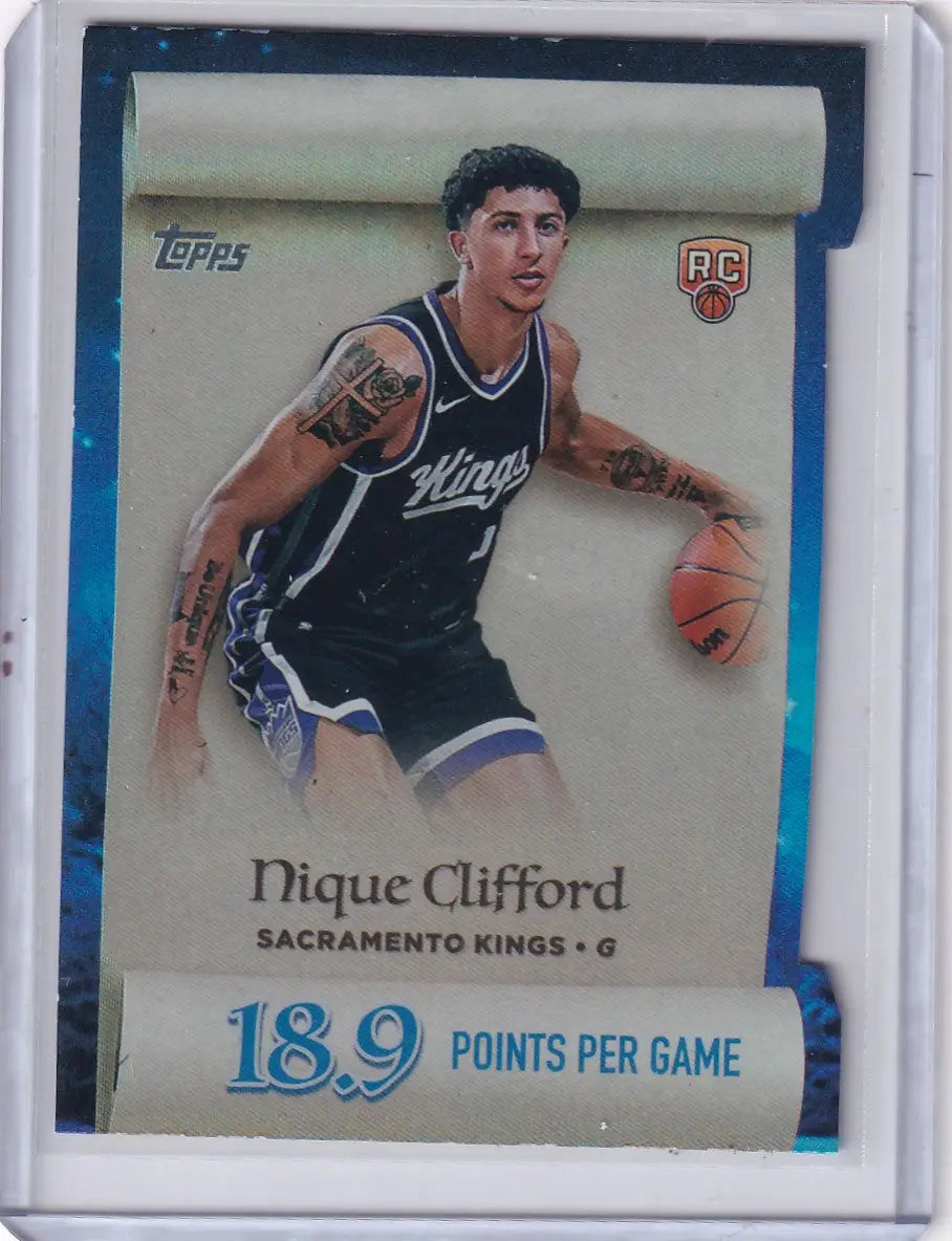 2025-26 Topps Basketball Making the List #ML-24 Nique Clifford - Sacramento King - Basketball Card Single