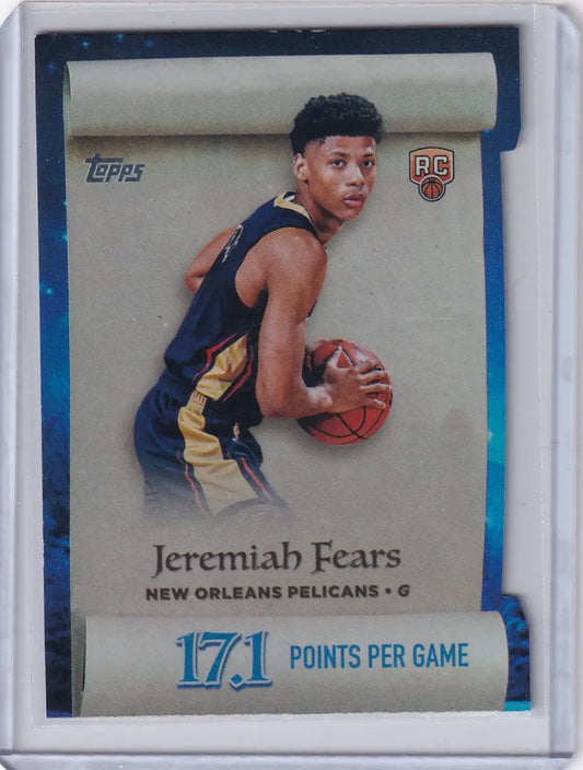 2025-26 Topps Basketball Making the List #ML-7 Jeremiah Fears - Pelicans - Basketball Card Single