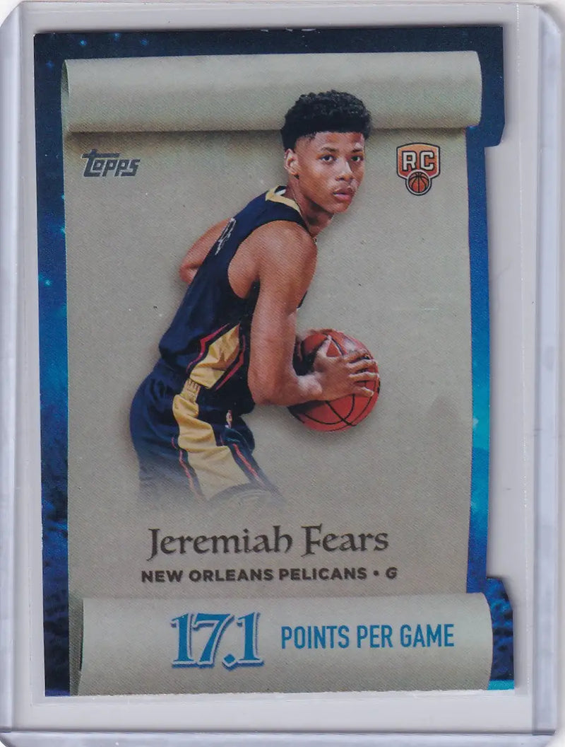 2025-26 Topps Basketball Making the List #ML-7 Jeremiah Fears - Pelicans - Basketball Card Single
