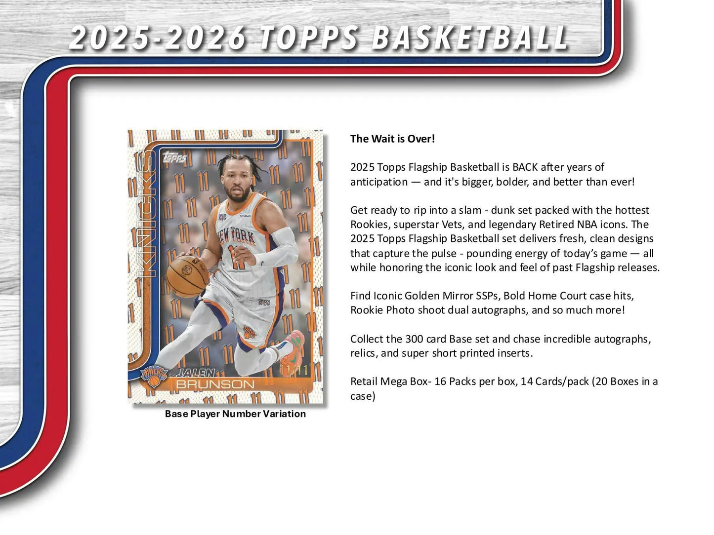 2025-26 Topps Basketball Mega Box | Columbia Sports Cards - Sports Card Hobby Boxes