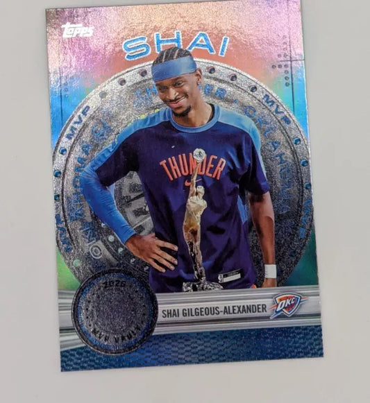 2025-26 Topps Basketball #MVP-2 Shai Gilgeous-Alexander MVP Vault - Basketball Card Single
