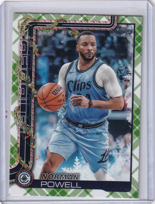 2025-26 Topps Basketball Plaid #H114 Norman Powell - Los Angeles Clippers - Basketball Card Single