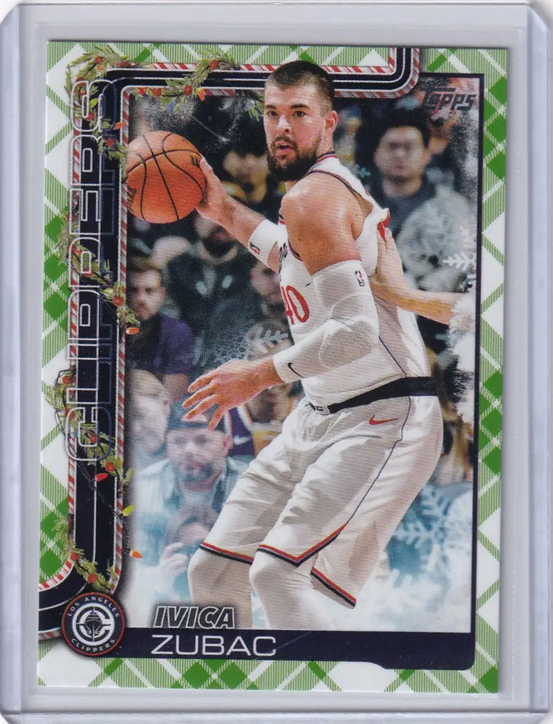 2025-26 Topps Basketball Plaid #H115 Ivica Zubac - Los Angeles Clippers - Basketball Card Single