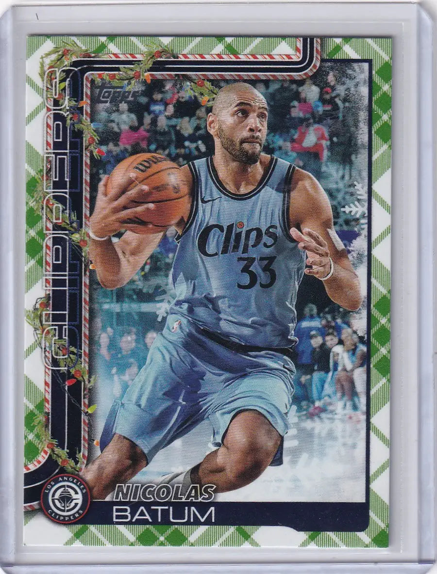 2025-26 Topps Basketball Plaid #H116 Nicolas Batum - Los Angeles Clippers - Basketball Card Single