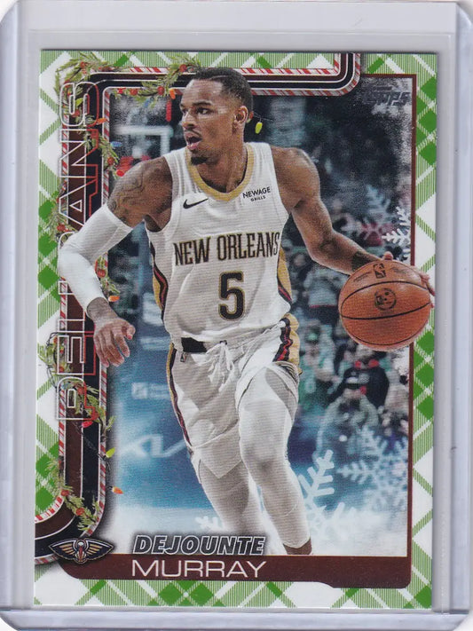 2025-26 Topps Basketball Plaid #H154 Dejounte Murray - New Orleans Pelicans - Basketball Card Single