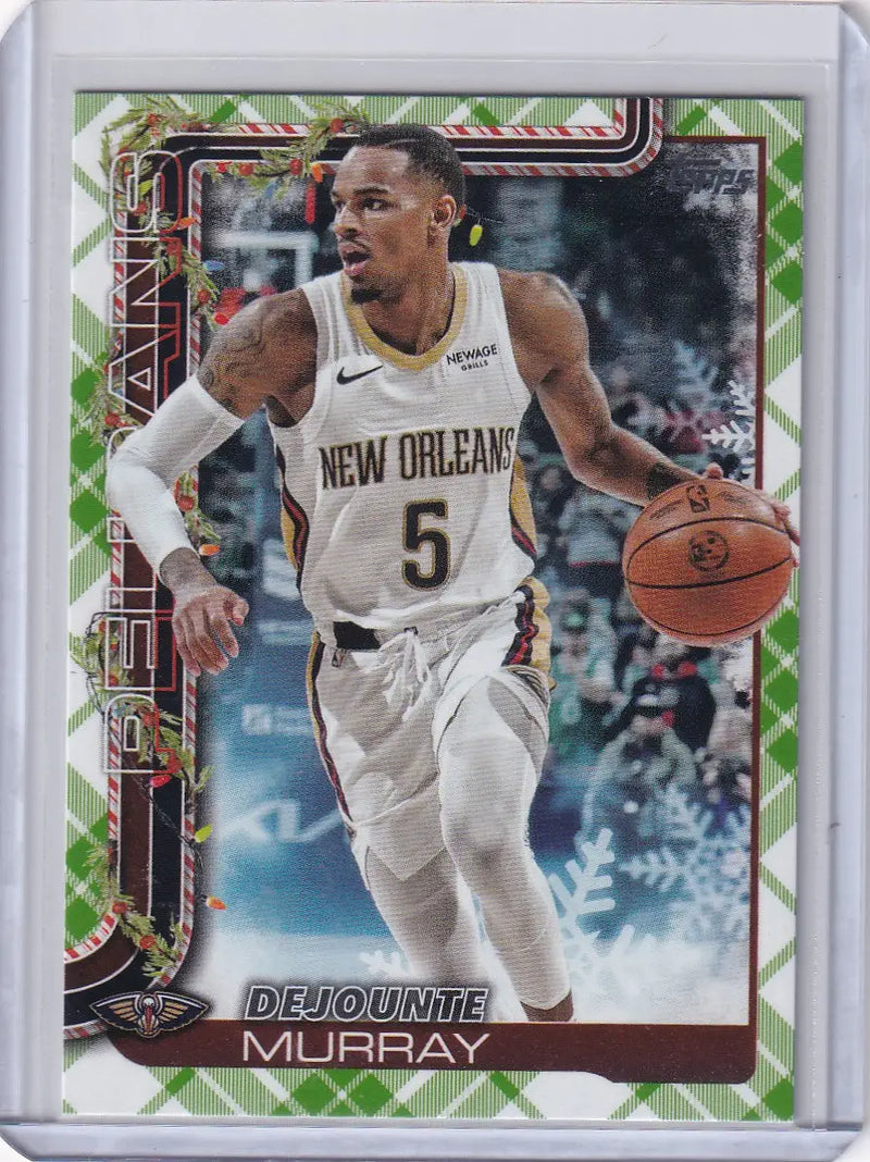 2025-26 Topps Basketball Plaid #H154 Dejounte Murray - New Orleans Pelicans - Basketball Card Single