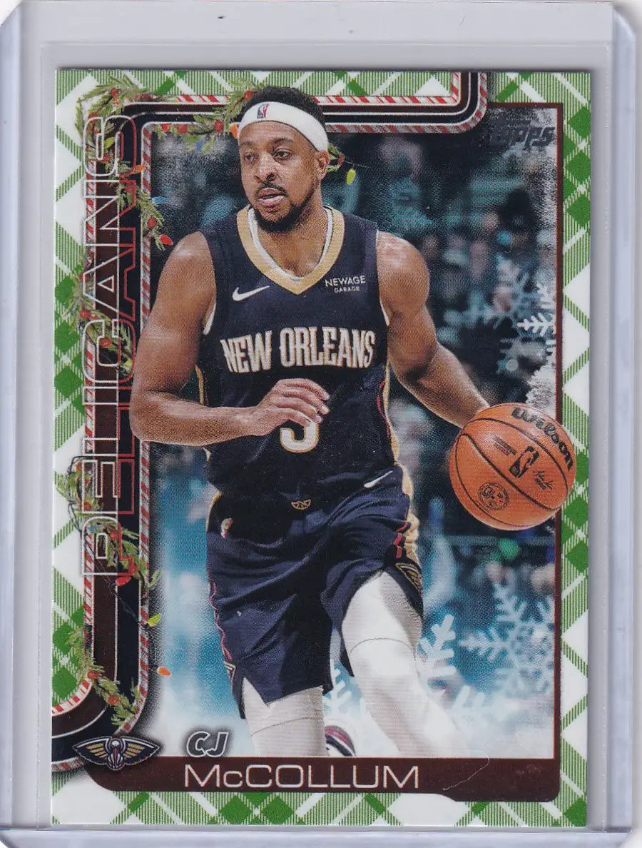 2025-26 Topps Basketball Plaid #H155 CJ McCollum - New Orleans Pelicans - Basketball Card Single
