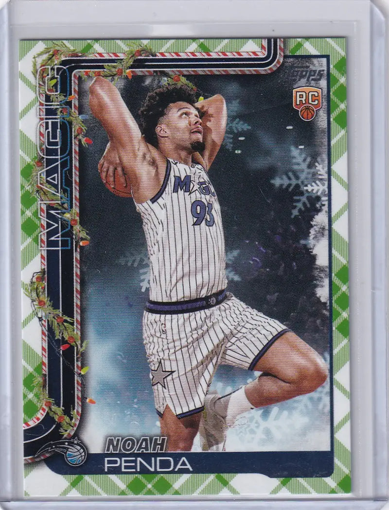 2025-26 Topps Basketball Plaid #H192 Noah Penda - Orlando Magic - Basketball Card Single