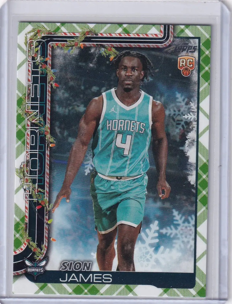 2025-26 Topps Basketball Plaid #H193 Sion James - Charlotte Hornets - Basketball Card Single