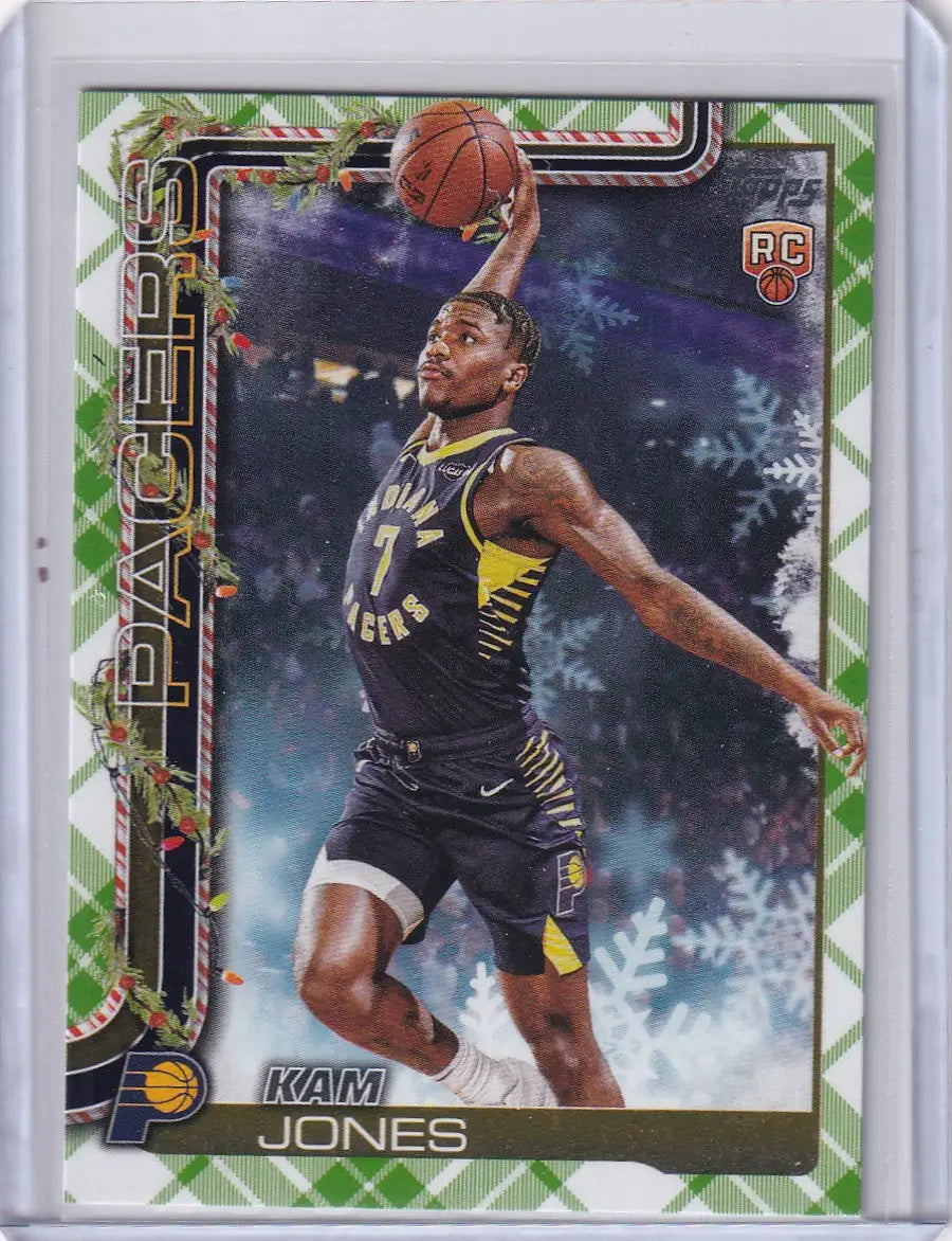 2025-26 Topps Basketball Plaid #H198 Kam Jones - Indiana Pacers - Basketball Card Single