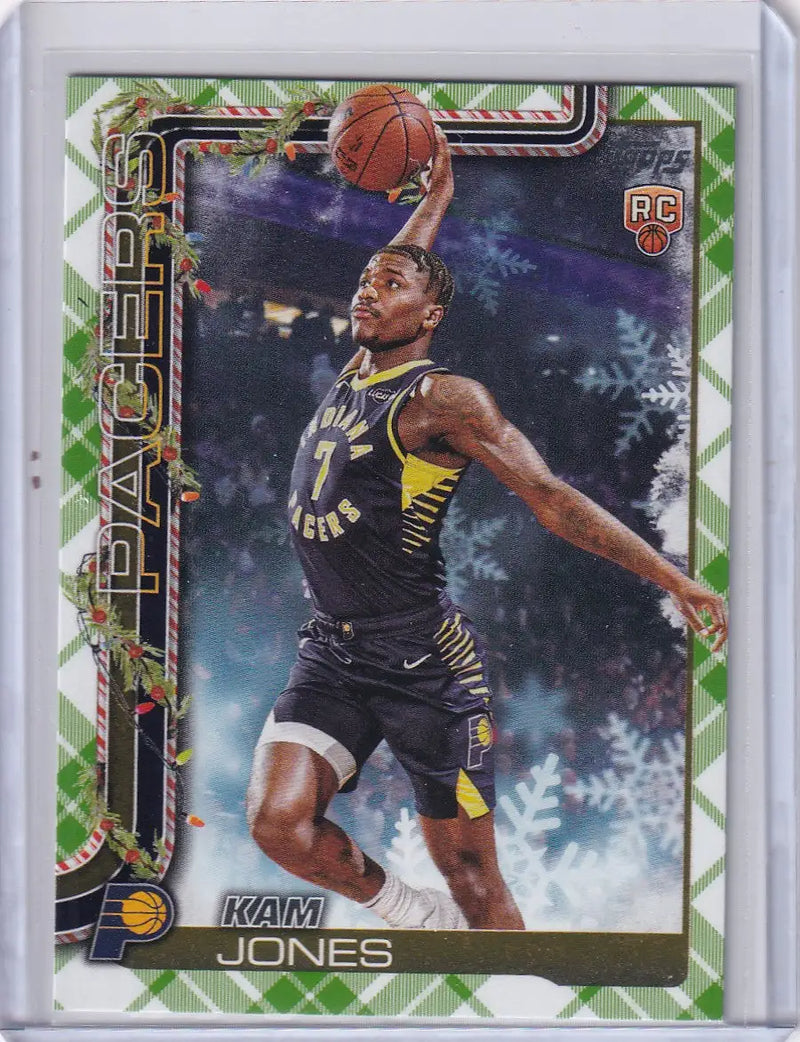 2025-26 Topps Basketball Plaid #H198 Kam Jones - Indiana Pacers - Basketball Card Single