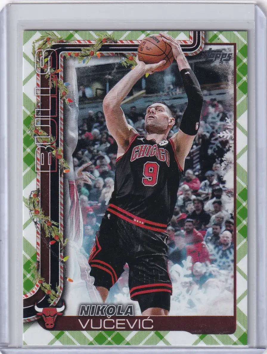 2025-26 Topps Basketball Plaid #H29 Nikola Vucevic - Chicago Bulls - Basketball Card Single