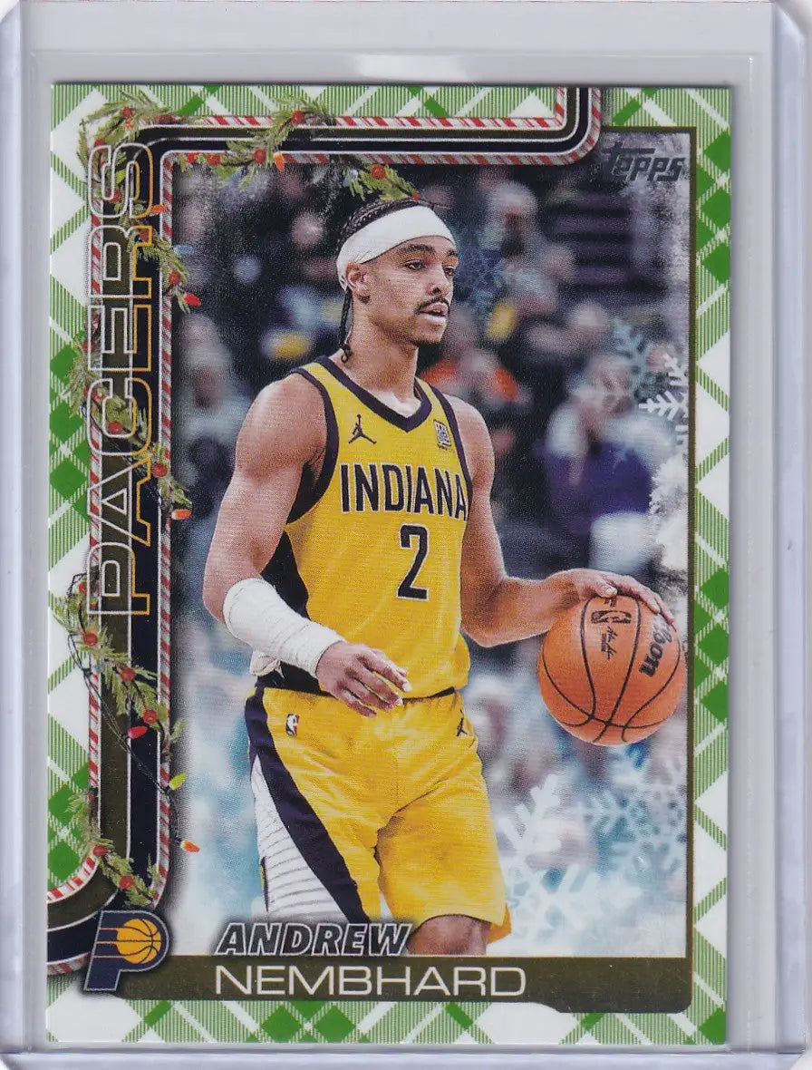 2025-26 Topps Basketball Plaid #H42 Andrew Nembhard - Indiana Pacers - Basketball Card Single