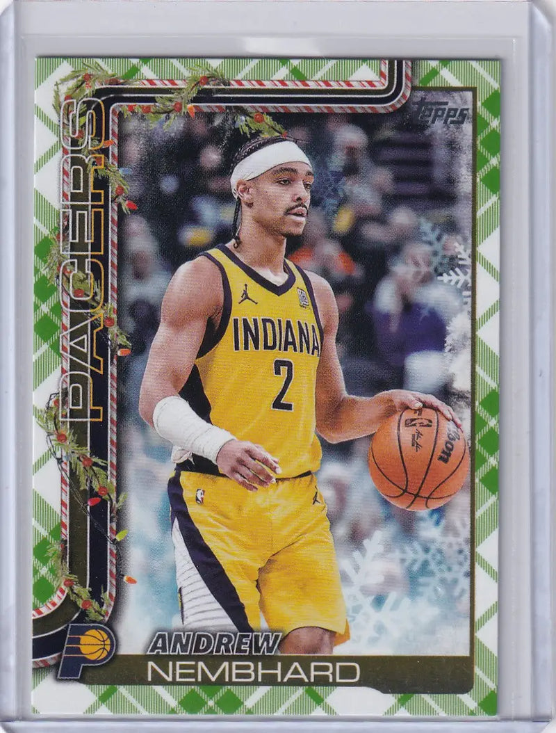 2025-26 Topps Basketball Plaid #H42 Andrew Nembhard - Indiana Pacers - Basketball Card Single
