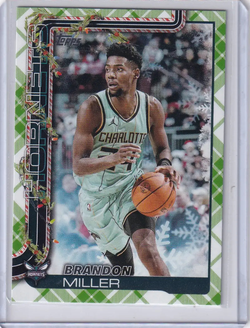 2025-26 Topps Basketball Plaid #H54 Brandon Miller - Charlotte Hornets - Basketball Card Single