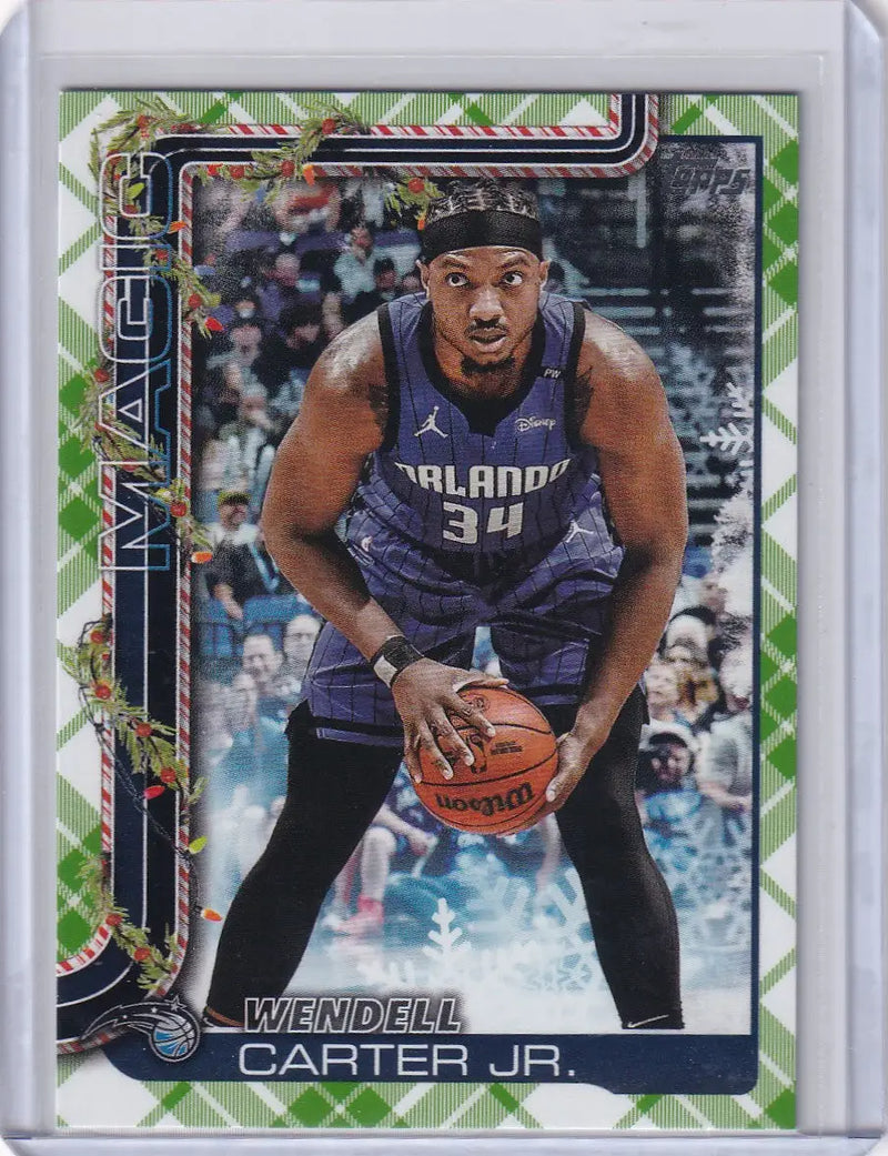 2025-26 Topps Basketball Plaid #H71 Wendell Carter Jr. - Orlando Magic - Basketball Card Single