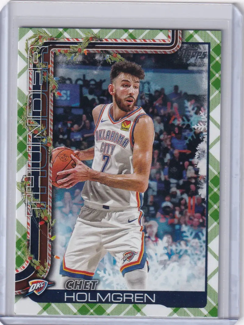 2025-26 Topps Basketball Plaid #H93 Chet Holmgren - Oklahoma City Thunder - Basketball Card Single