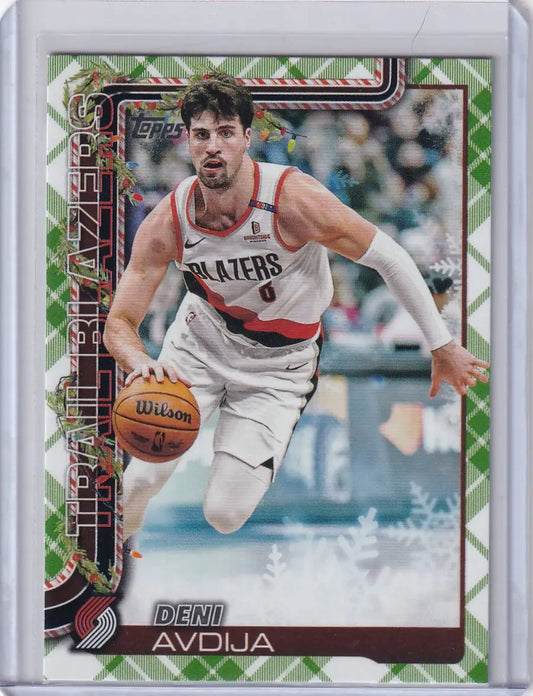 2025-26 Topps Basketball Plaid #H99 Deni Avdija - Portland Trail Blazers - Basketball Card Single