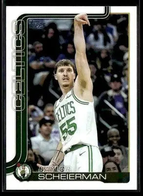 2025-26 Topps Baylor Scheierman #5 Base Boston Celtics
