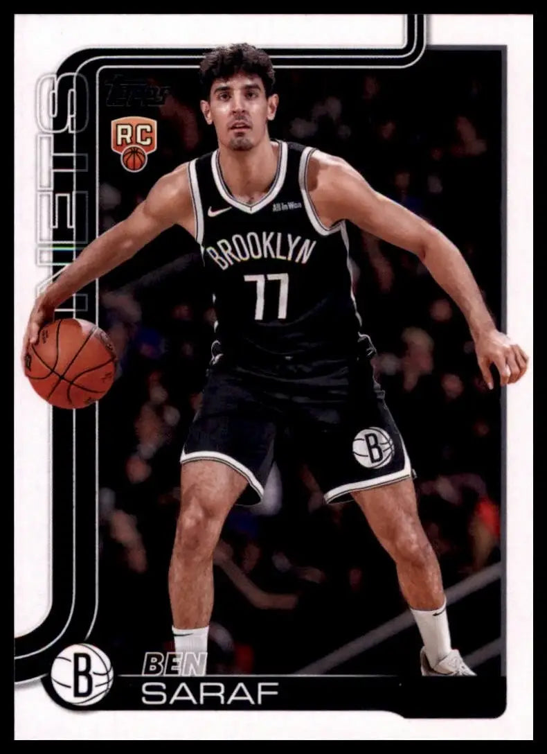 2025-26 Topps Ben Saraf Rookie #226 Brooklyn Nets Basketball Card NBA Sports - Basketball Card Single