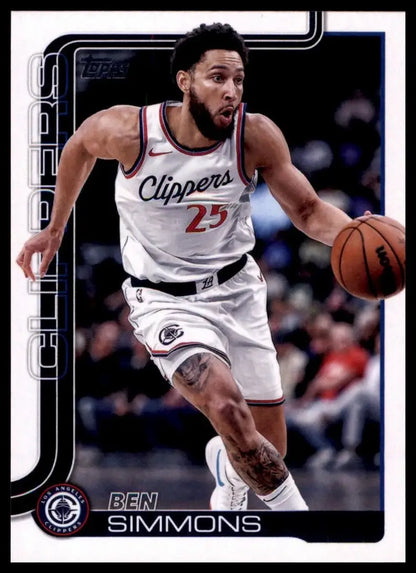 2025-26 Topps Ben Simmons #147 Los Angeles Clippers Basketball Card NBA Sports - Basketball Card