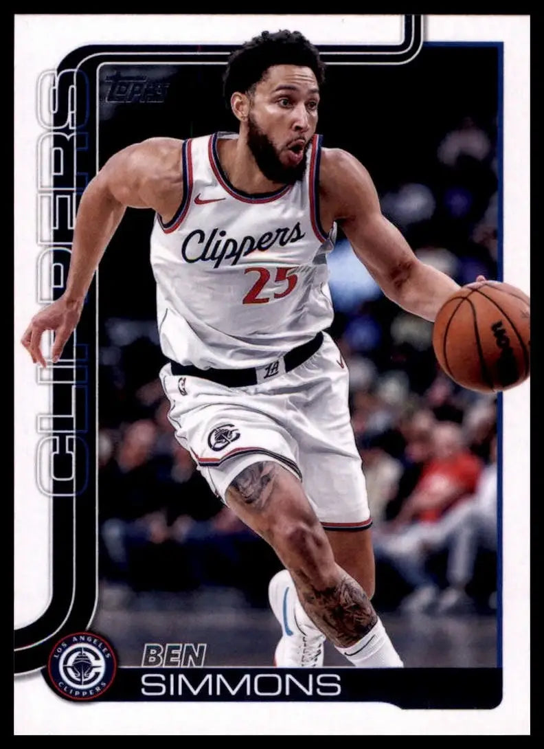 2025-26 Topps Ben Simmons #147 Los Angeles Clippers Basketball Card NBA Sports - Basketball Card Single