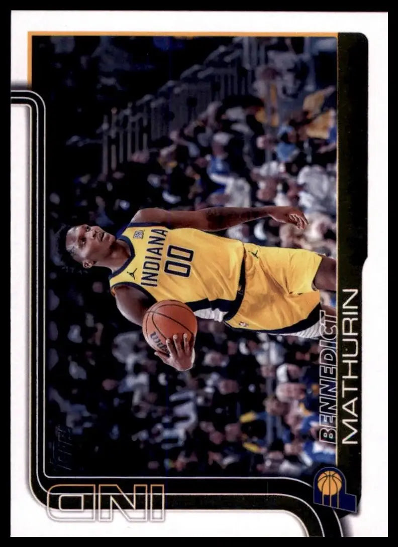2025-26 Topps Bennedict Mathurin #48 Indiana Pacers Basketball Card NBA Sports - Basketball Card Single