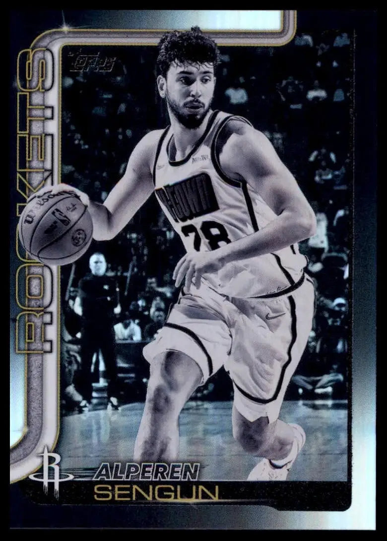 2025-26 Topps Blackout Alperen Sengun #180 Houston Rockets Basketball Card NBA - Basketball Card Single