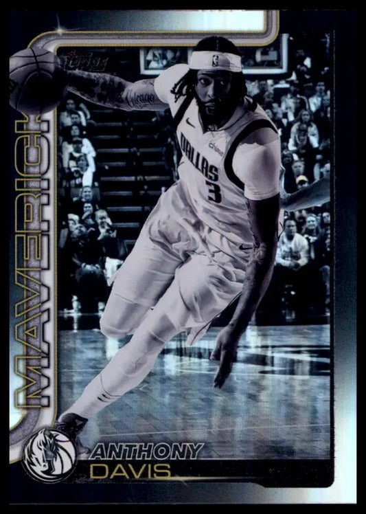 2025-26 Topps Blackout Anthony Davis #169 Dallas Mavericks Basketball Card NBA