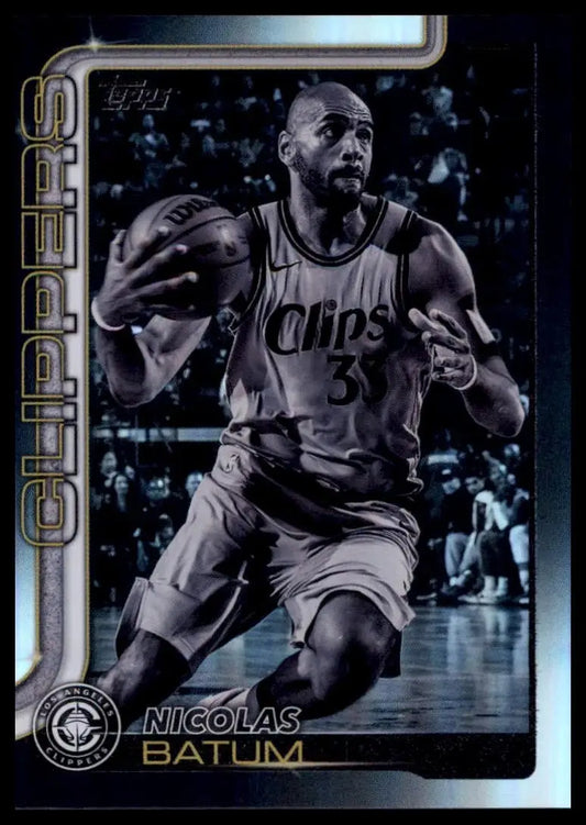 2025-26 Topps Blackout Nicolas Batum #146 Los Angeles Clippers Basketball Card