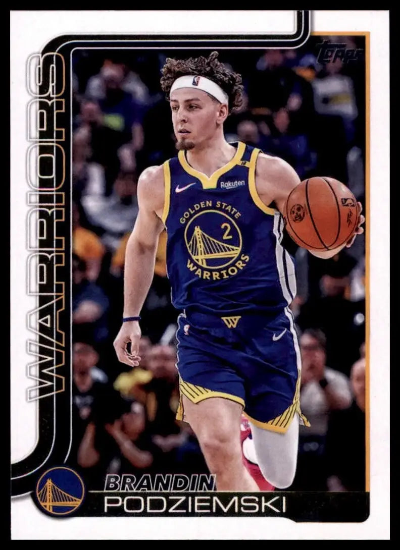 2025-26 Topps Brandin Podziemski #141 Golden State Warriors Basketball Card NBA - Basketball Card Single
