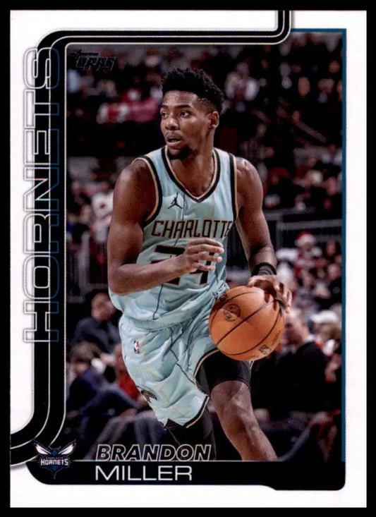 2025-26 Topps Brandon Miller #68 Charlotte Hornets Basketball Card NBA Sports