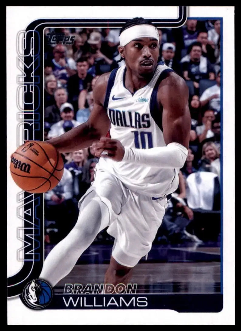 2025-26 Topps Brandon Williams #171 Dallas Mavericks Basketball Card NBA Sports