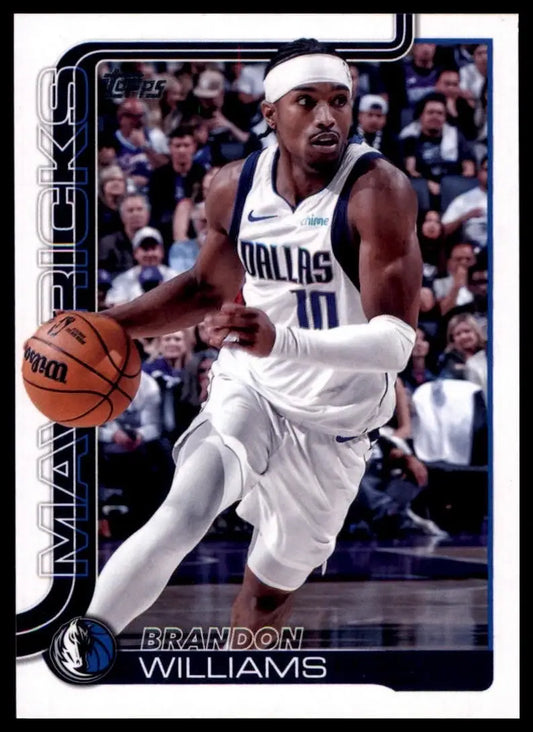 2025-26 Topps Brandon Williams #171 Dallas Mavericks Basketball Card NBA Sports