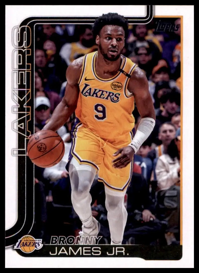 2025-26 Topps Bronny James Jr #152 Los Angeles Lakers Basketball Card NBA Sports