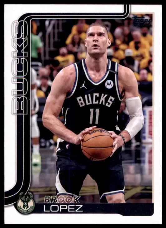 2025-26 Topps Brook Lopez #58 Milwaukee Bucks Basketball Card NBA Sports