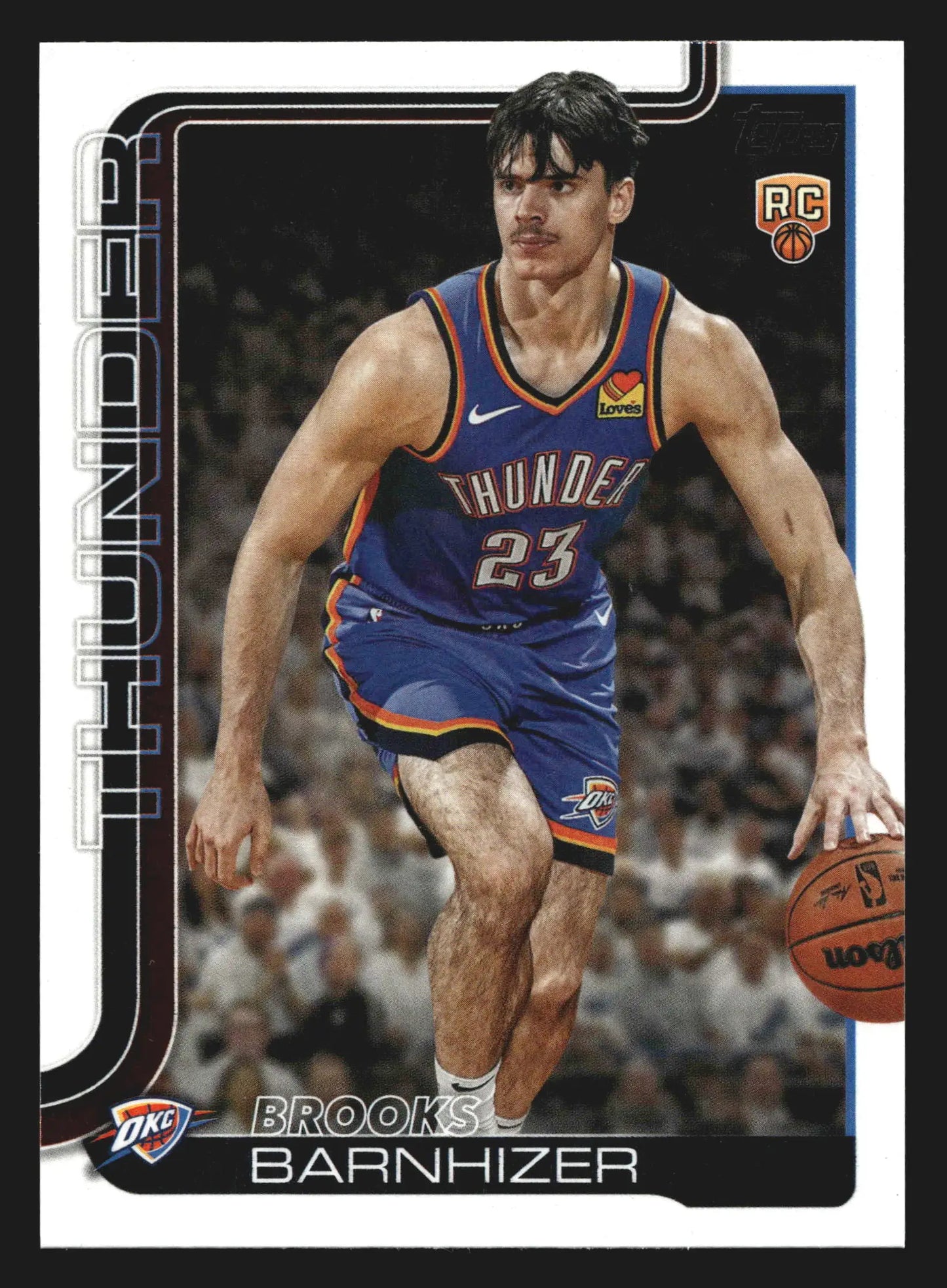 2025-26 Topps Brooks Barnhizer #245 Oklahoma City Thunder RC - Basketball Card Single